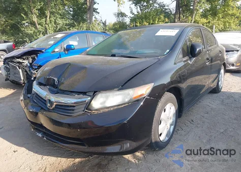 2012 Honda Civic Lx из США, поврежденный, VIN 19XFB2F52CE034262